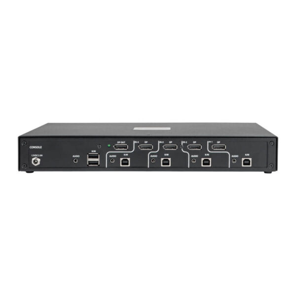 4d746693db6e8dff0f57847479adbf5b Secure KVM Switch, 4-Port, DisplayPort to DisplayPort, 4K, NIAP PP3.0 Certified, Audio, Single Monitor, TAA
