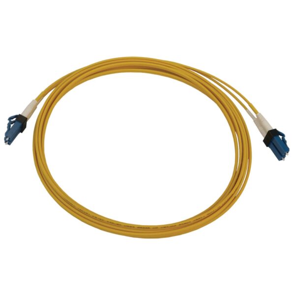 4dda91e152a03f333d5caa4caa29d271 Tripp Lite series 400G Duplex Singlemode 9/125 OS2 Switchable Fiber Optic Cable (LC/UPC M/M), LSZH, Yellow, 3 m (9.8 ft.)