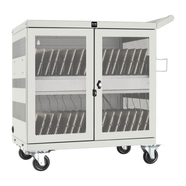 Tripp Lite series Multi-Device Charging Cart, 32 USB Ports, iPad and Android Tablets, Wall-Mount Option, White
