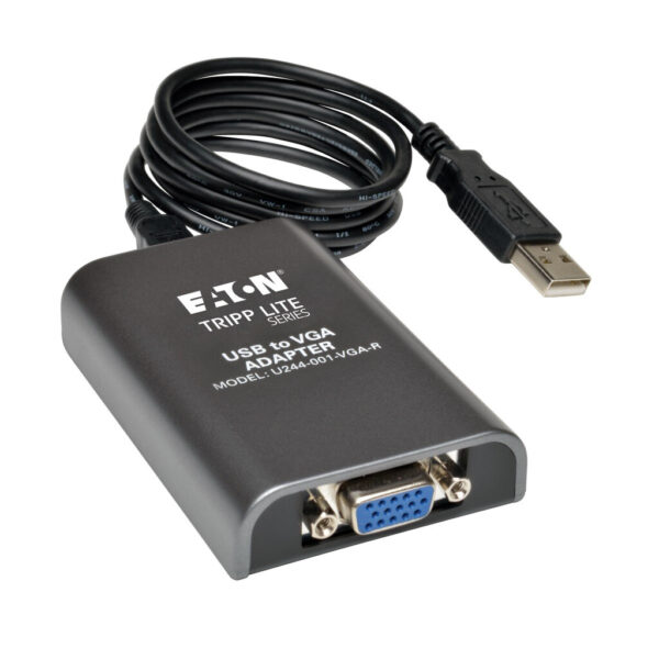 Tripp Lite series USB 2.0 to VGA Dual-Monitor Adapter, 128 MB SDRAM, 1920 x 1080 (1080p) @ 60 Hz