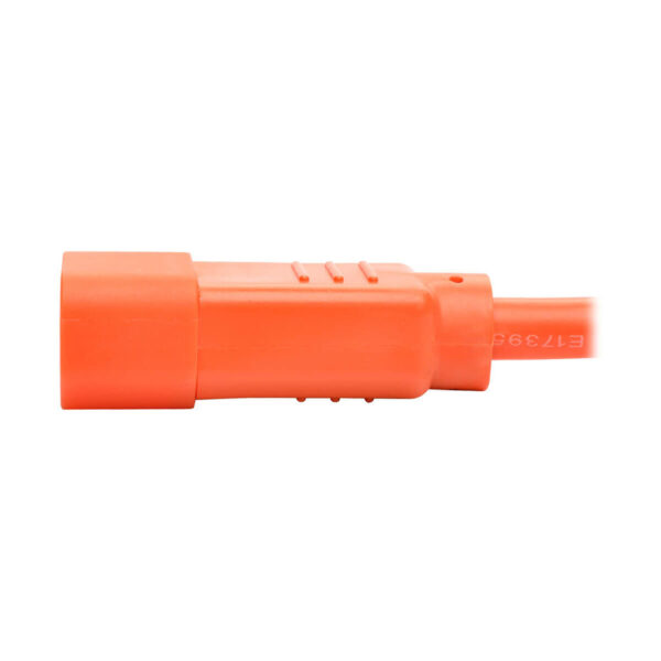 Tripp Lite series PDU Power Cord, C13 to C14 - 10A, 250V, 18 AWG, 2 ft. (0.61 m), Orange