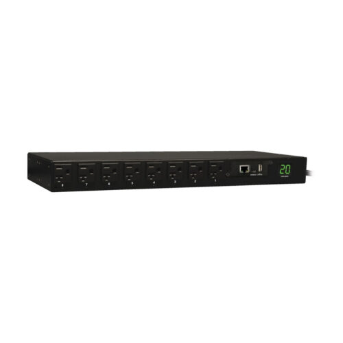 Eaton 1.9kW Single-Phase Switched PDU - LX Interface, 120V Outlets (16 5-15/20R), L5-20P/5-20P Input, 12 ft. (3.66 m) Cord, 1U Rack-Mount, TAA