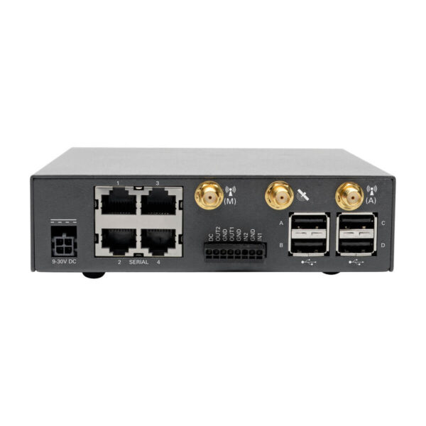 Tripp Lite series 4-Port Console Server with 4G LTE Cellular Gateway, Dual GbE NIC, 4Gb Flash and Dual SIM, TAA