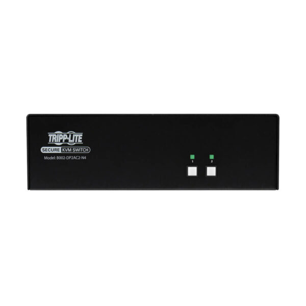 Secure KVM Switch, 2-Port, Dual Head, DisplayPort to DisplayPort, 4K, NIAP PP4.0, Audio, CAC, TAA