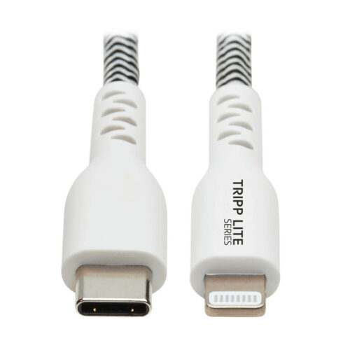 Tripp Lite series Heavy-Duty USB-C to Lightning Sync/Charge Cable, MFi Certified - M/M, USB 2.0, 10 ft. (3.05 m)