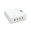 Tripp Lite series 4-Port USB Charging Station, 5V 6A/30W USB Charger Output, UK Version