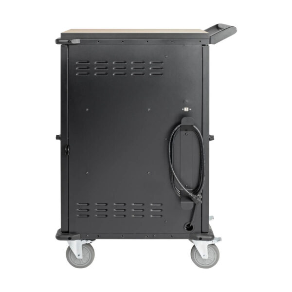 4f200fbe2d8bf65305dd382b88989116 Tripp Lite series 27-Device AC Charging Cart for Laptops and Chromebooks - 120V, NEMA 5-15P, 10 ft. (3.05 m) Cord, Black