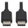 Tripp Lite series USB-C 60W Device Charging Cable (M/M) - USB 2.0, Black, 3 ft. (0.91 m)
