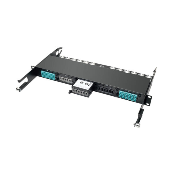 Tripp Lite series 100Gb/120Gb to 40Gb Breakout Cassette - (x2) 24-Fiber MTP/MPO ( Male with Pins ) to (x6) 12-Fiber OM4 MTP/MPO ( Male with Pins )