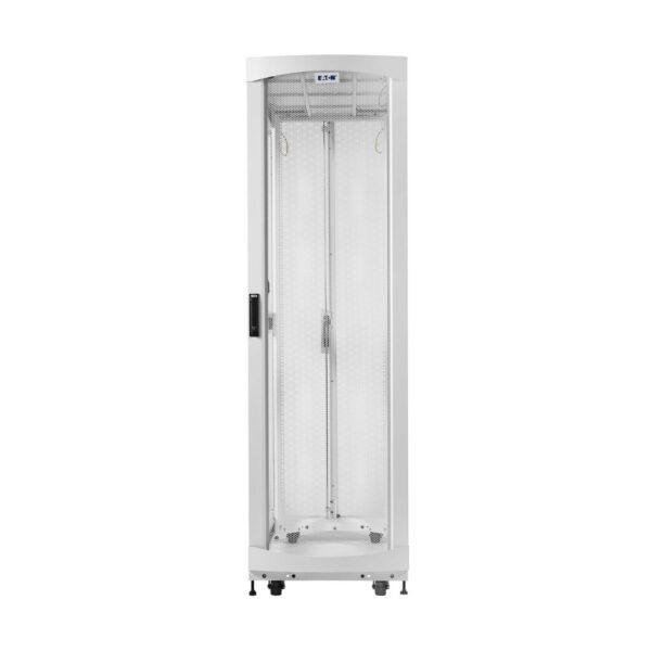 Eaton SmartRack 45U Extra-Deep Standard-Width Heavy-Duty Rack Enclosure Cabinet for AI Servers, White