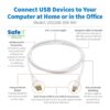 4f47d301e967a0429d626999b5f66da6 Tripp Lite series Safe-IT USB 2.0 A to B Antibacterial Cable (M/M), White, 6 ft. (1.83 m)