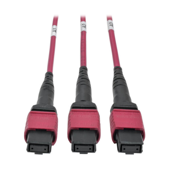 Tripp Lite 40/100Gb Fiber Breakout Patch Panel, 42 MTP QSFP to 168 LC Duplex OM4 50/125 Multimode Ports, 2U - N48K-42M8L168-B