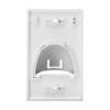 4fb916476ea37cc9febf423cf015211e Tripp Lite series Single-Gang Up-or Down-Angle Bulk Cable Wall Plate, White, TAA