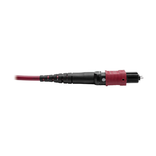 Tripp Lite series MTP/MPO Parallel Optics Base-8 Migration Fiber Adapter, Polarity A to B, 12 Fiber, 40GB/100GB, OM4 M/F, Magenta, 8 in.