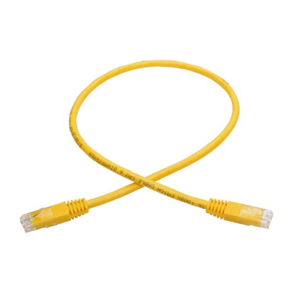4fcd6d441802f3be7ae409bd09d7e310 Tripp Lite series Cat6 Gigabit Molded (UTP) Ethernet Cable (RJ45 M/M), PoE, Yellow, 2 ft. (0.61 m)