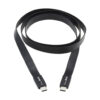 Tripp Lite series USB-C Flat Cable (M/M) - USB 3.2 Gen 2 (10 Gbps), 5A (100W) Rating, Thunderbolt 3 Compatible, 16 in. (40.6 cm)