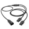 4fd85b2d30fcc508c6fc497821a1e606 Tripp Lite series C14 Male to C13 Female Splitter, PDU Style - C14 to 2x C13, 10A, 250V, 18 AWG, 6 ft. (1.83 m), Black