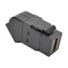 Tripp Lite series HDMI All-in-One Keystone/Panel Mount Angled Coupler (F/F), Black