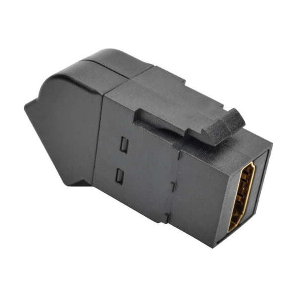 Tripp Lite series HDMI All-in-One Keystone/Panel Mount Angled Coupler (F/F), Black