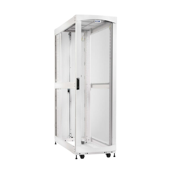 Eaton SmartRack 45U Extra-Deep Standard-Width Heavy-Duty Rack Enclosure Cabinet for AI Servers, White