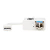 Tripp Lite series USB 2.0 Ethernet NIC Adapter - 10/100 Mbps, 100Base-FX, LC, Multimode Fiber, White
