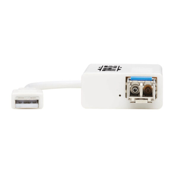Tripp Lite series USB 2.0 Ethernet NIC Adapter - 10/100 Mbps, 100Base-FX, LC, Multimode Fiber, White