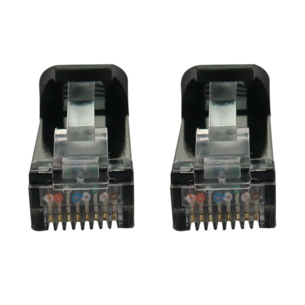 Tripp Lite series Cat6a 10G Snagless Shielded Slim STP Ethernet Cable (RJ45 M/M), PoE, Black, 15 ft. (4.6 m)