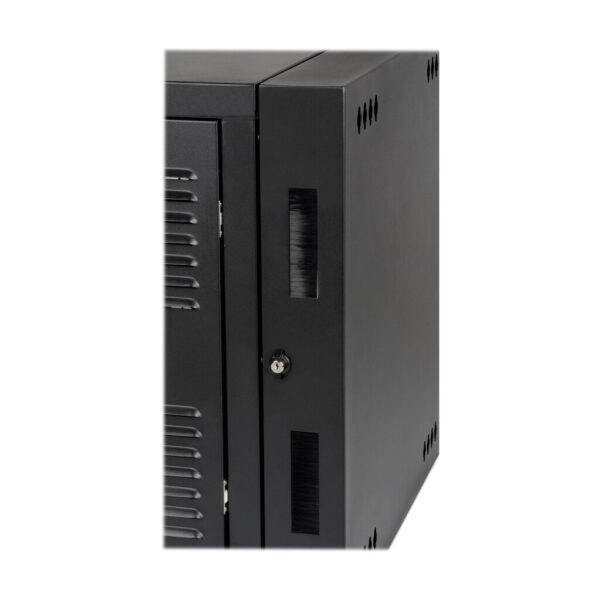 50724ec0a4bc896e1e68299247911dc8 Tripp Lite series SmartRack 12U Switch-Depth Wall-Mount Small Rack Enclosure for Harsh Environments, Hinged Back, 230V