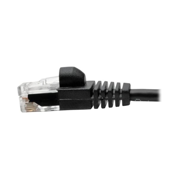 Tripp Lite series Cat6a 10G Snagless Molded Slim UTP Ethernet Cable (RJ45 M/M), Black, 1 ft. (0.31 m)