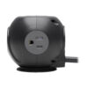 5129b12d7b22f1acda84735925697171 Tripp Lite series 3-Outlet Spherical Surge Protector, 4 USB Ports (4.8A Shared) - 6 ft. (1.83 m) Cord, 5-15P Plug, 540 Joules, Black