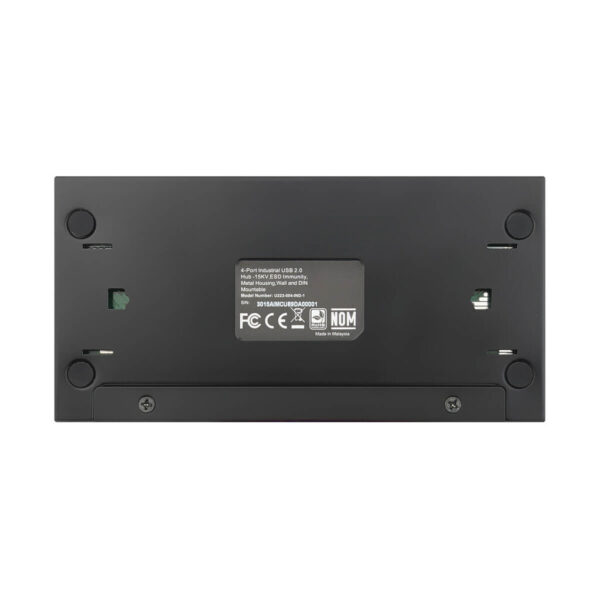 Tripp Lite series 4-Port Industrial-Grade USB 2.0 Hub - 15 kV ESD Immunity, Metal Housing, Wall/DIN Mountable