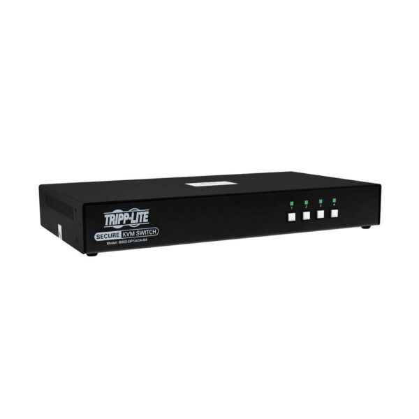 Secure KVM Switch, 4-Port, Single Head, DisplayPort to DisplayPort, 4K, NIAP PP4.0, Audio, CAC, TAA