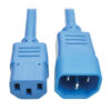 Tripp Lite series Heavy-Duty PDU Power Cord, C13 to C14 - 15A, 250V, 14 AWG, 3 ft. (0.91 m), Blue