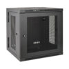 Tripp Lite series SmartRack 12U Low-Profile Switch-Depth Wall-Mount Small Rack Enclosure, Hinged Back