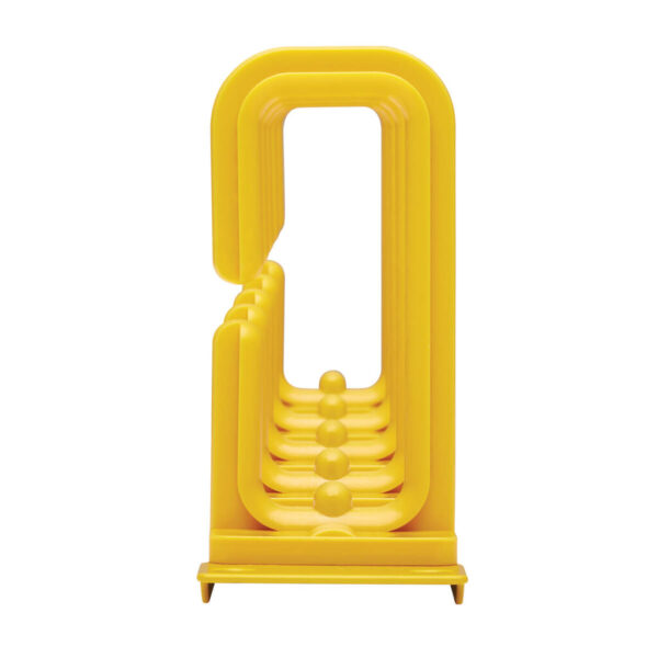 Tripp Lite series Horizontal Cable Manager - Flexible Rings, Yellow, 1U