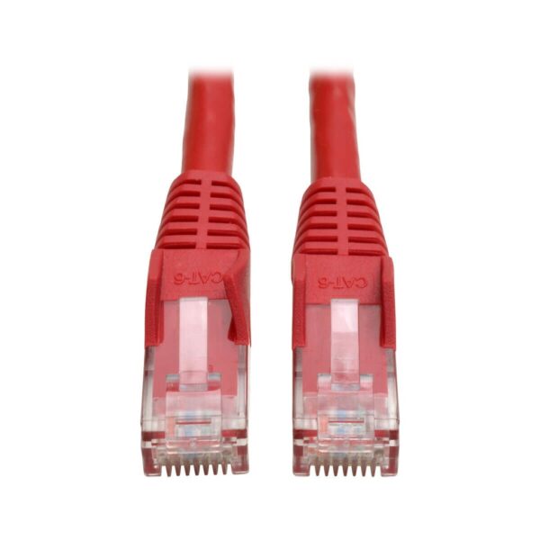 Tripp Lite series Cat6 Gigabit Snagless Molded (UTP) Ethernet Cable (RJ45 M/M), PoE, Red, 10 ft. (3.05 m)