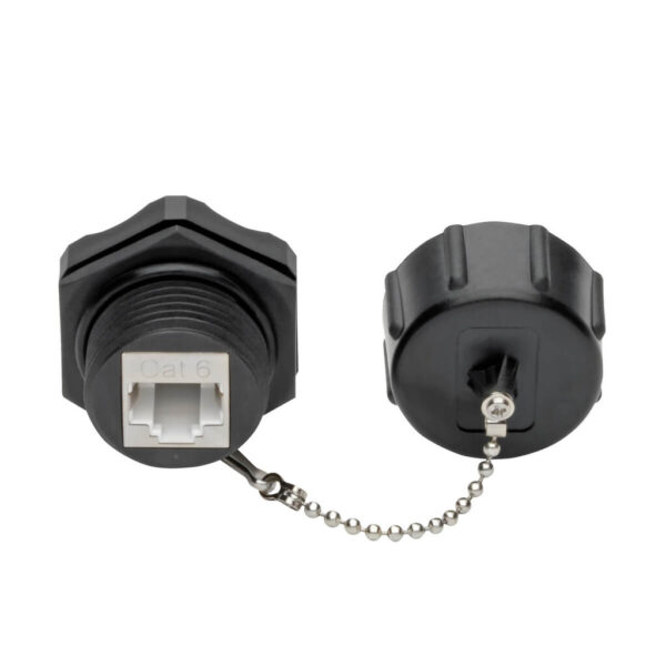 Tripp Lite series Keystone Jack Cat6/Cat5e, RJ45, Shielded, Dust Cap, Industrial - 110 Punch Down, IP68, TAA