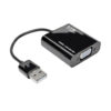 Tripp Lite series USB 2.0 to VGA Dual/Multi-Monitor External Video Graphics Card Adapter with Built-In USB Cable, 128 MB SDRAM, 1080p @ 60 Hz