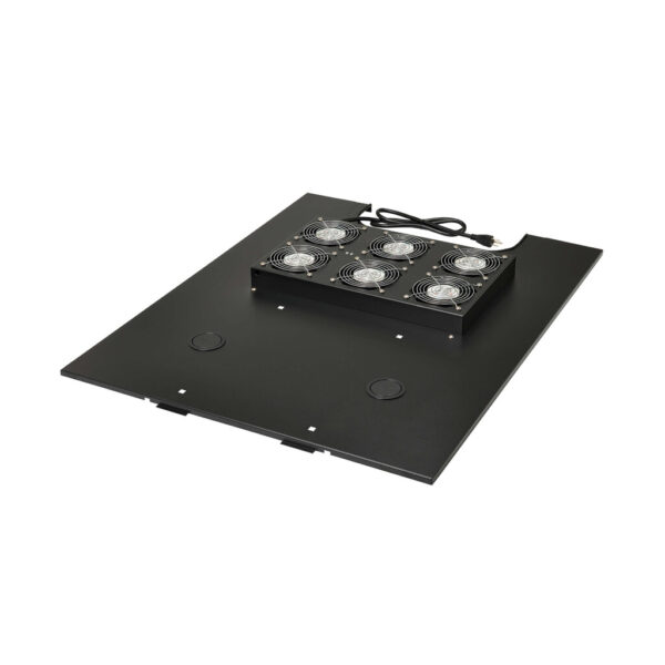 Tripp Lite series SmartRack Roof-Mounted Fan Panel for Wide Rack Enclosure Cabinets - 6 120V Fans, 630 CFM, 5-15P Plug