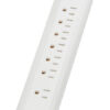 Tripp Lite series Protect It! 7-Outlet Surge Protector - 5-15R Outlets, 1500 Joules, 6 ft. (1.8 m) Cord, White