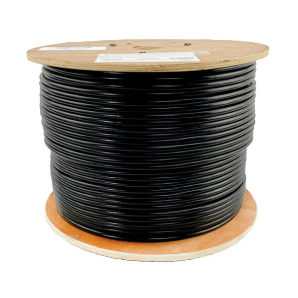 Tripp Lite series Cat6 Gigabit Solid Core UTP PVC Bulk Ethernet Cable, Black, 1000 ft. (304.8 m), TAA