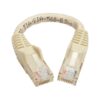 52071e4c712bb850ca9846f8cc3a086f Tripp Lite series Cat6 Gigabit Snagless Molded (UTP) Ethernet Cable (RJ45 M/M), PoE, White, 6-in. (15.24 cm)