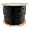 Tripp Lite series Cat6/Cat6e 600 MHz Solid-Core Direct-Burial Outdoor-Rated UTP Bulk Ethernet Cable - Black, 1,000 ft. (304.8 m)