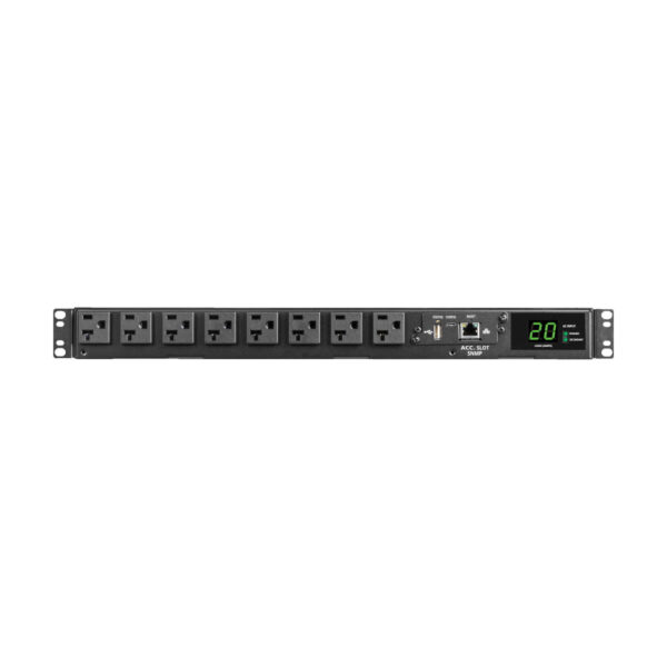 Tripp Lite series 1.92kW 120V Single-Phase ATS/Monitored PDU - 16 5-15/20R Outlets, Dual L5-20P/5-20P Inputs, 12 ft. Cords, 1U, TAA