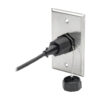 Tripp Lite series RJ45 Bulkhead Coupler for Cat5/Cat6, Female to Female, Shielded, Industrial, Dust Cap - IP68, TAA