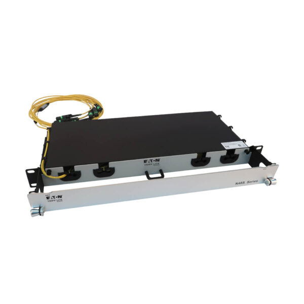 526ddc7068b2bbd9e2a76be8b405311e Tripp Lite series Preloaded Fiber Panel, 1U - 2x (3x8F MTP/MPO-APC F/F) 24F Trunk Cables, OS2 Singlemode, 20 m (65.6 ft.)