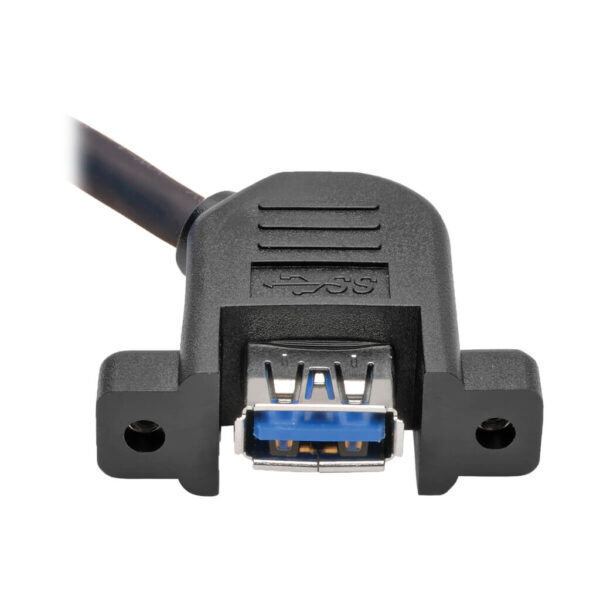 526de235600018c7599ae5f71170a037 Tripp Lite series USB 3.0 SuperSpeed Panel-Mount Type-A Extension Cable (M/F), 1 ft. (0.31 m)