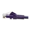 5289e911f174156827adf4881ea3bc28-2 Tripp Lite series Cat6 Gigabit Snagless Molded (UTP) Ethernet Cable (RJ45 M/M), PoE, Purple, 6 ft. (1.83 m)
