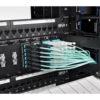 5299c8a49b2f04e139db7fe676a2be52 Tripp Lite series MTP/MPO Patch Cable with Push/Pull Tabs, 12 Fiber, 40GbE, 40GBASE-SR4, OM3 Plenum-Rated - Aqua, 10M (33 ft.)