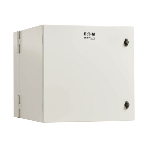 Tripp Lite series SmartRack Industrial Enclosure with Lock - NEMA 4, Wall Mount, Metal Construction, Hinged Back, 28 in. Depth, 12U, Gray